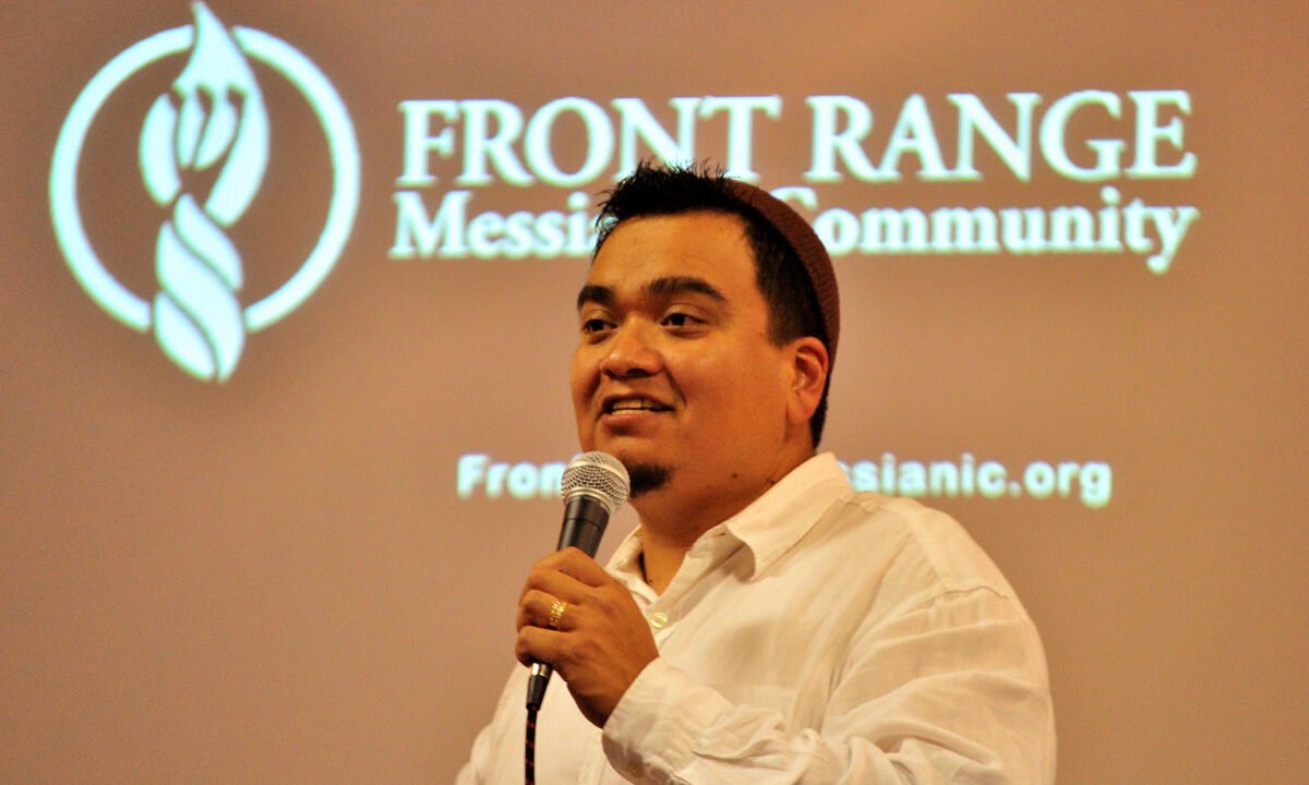 Michael Gonzales teaching at The Front Range Messianic Community in Westminster, Colorado.